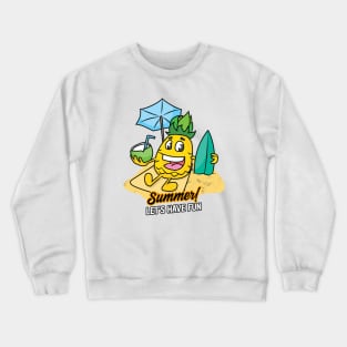 Summer Pineapple Crewneck Sweatshirt